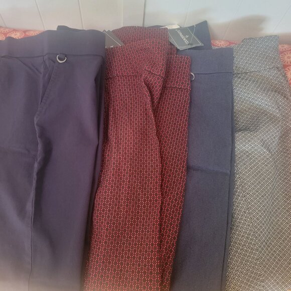 Bundle of 4 Counterparts Super Stretch Pull-On Pants Sizes 8 & 8P - Picture 1 of 11